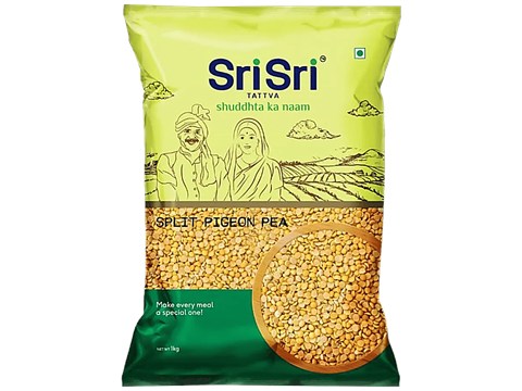 Sri Sri Tattva Split Pigeon Pea Toor Dal - Rich In Protein & Folic Acid, 1 kg