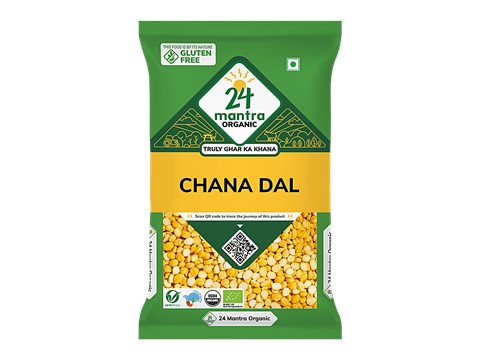 24 Mantra Organic Chana Dal, 500 g