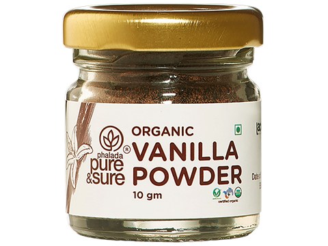 Phalada Pure & Sure Organic Vanilla Powder - Adds Flavour & Aroma, 10 g