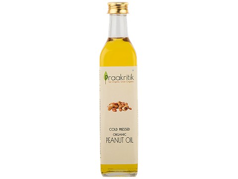 Praakritik Organic Peanut Oil -  Cold Pressed, 500 ml