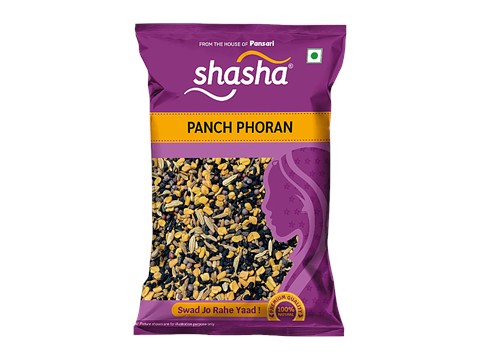 SHASHA Whole Panch Phoran - Premium Quality, All Natural, Spices Mix, 100 g