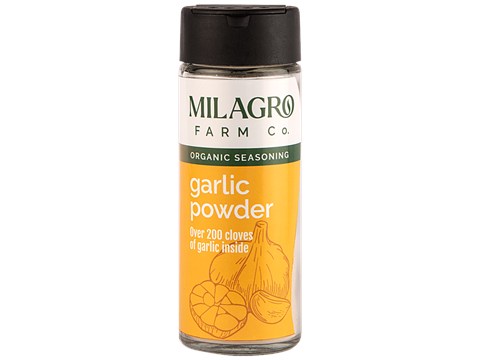 Milagro Farm Company Garlic Powder - Organic Seasoning, Over 200 Cloves Of Garlic Inside, 50 g