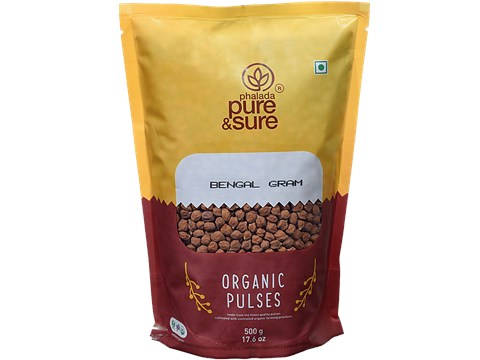 Phalada Pure & Sure Organic - Bengal Gram, 500 g