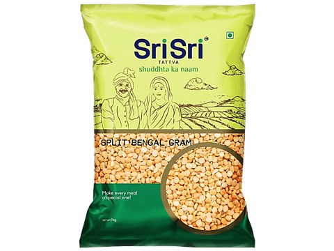 Sri Sri Tattva Bengal Gram Chana Dal - Split, Rich In Protein, Highly Nutritious, For Easy Digestion, 1 kg