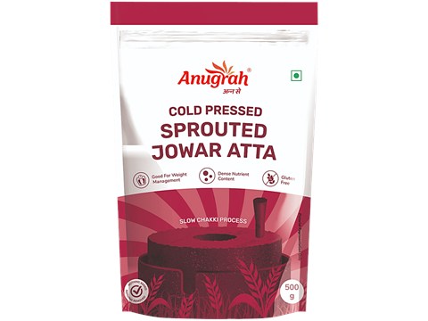 Anugrah Cold-Pressed Sprouted Jowar Atta, 500 g