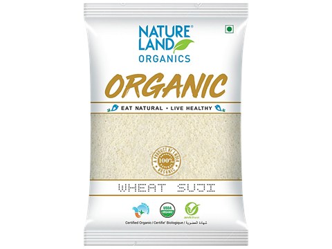 Natureland Organics Wheat Suji, 500 g