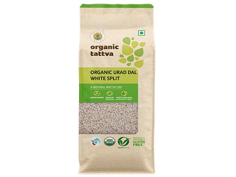 Organic Tattva Organic Urad Dal/Uddina Bele - White, 500 g