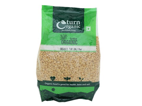 Turn Organic Tur Dal, 1 kg