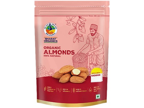 Bharat Organics Organic Almonds, 200 g