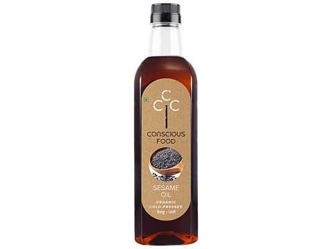 Conscious Food Sesame Oil - Cold Pressed, 100 ml