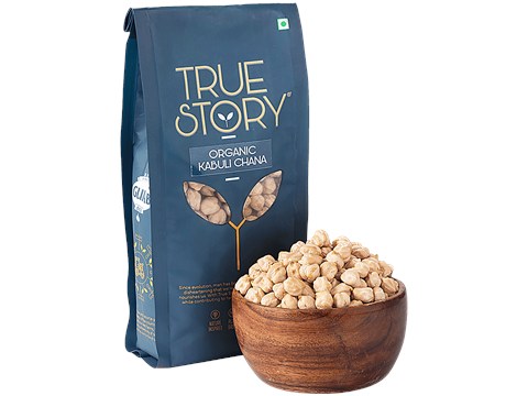 True Story Organic Kabuli Chana, 500 g