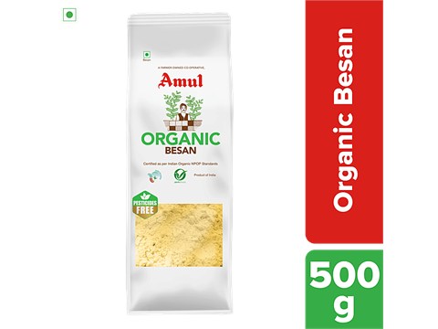 Amul Organic Besan, 500 g