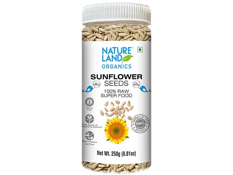 Natureland Organics Sunflower Seeds - Raw, 250 g