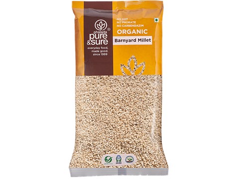 Phalada Pure & Sure Organic Barnyard Millet - Nutrient Rich, 500 g