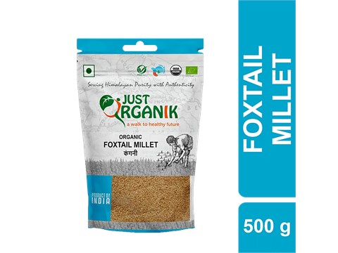 Just Organik Organic Foxtail Millet - Healthy, Rich In Vitamins, For Weight Management, 500 g