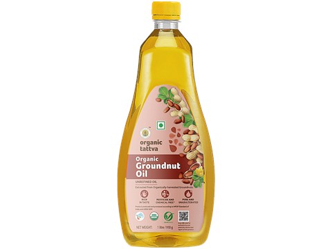 Organic Tattva Organic Groundnut Oil, 1 L