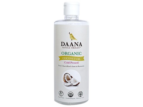 Daana Organic - Extra Virgin Cold Pressed Premium Coconut Oil, Single Origin, 500 ml