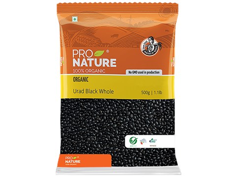 Pro Nature Organic Urad - Black (Whole), 500 g