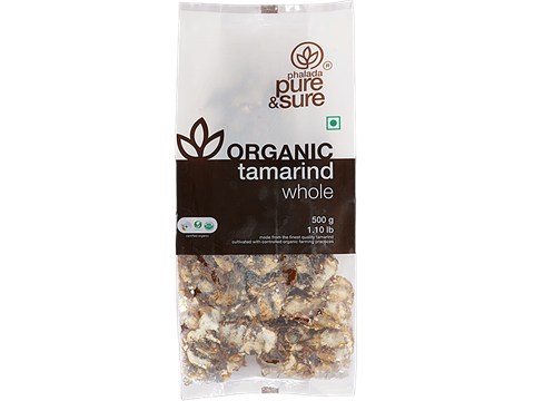 Phalada Pure & Sure Organic - Tamarind/Hunisehannu Whole, 500 g