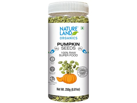 Natureland Organics Pumpkin Seeds - Raw, 250 g
