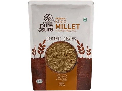 Phalada Pure & Sure Organic Kodo Millet - Nutrient Rich, 500 g