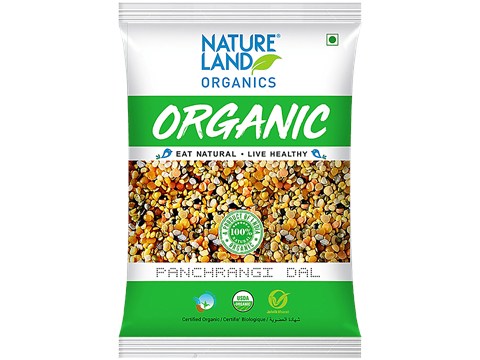 Natureland Organics Panchrangi Dal, 500 g