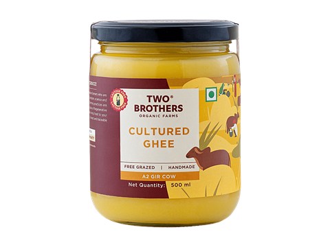 Two Brothers Organic Farms Desi Cow Ghee, Gir Cow, 500 ml