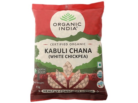 Organic India Kabuli Chana - White Chickpea, 1 kg