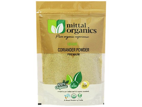 Mittal Organics Coriander/ Dhaniya Powder - Premium, Adds Flavour & Aroma, 500 g