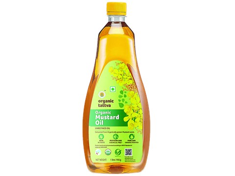 Organic Tattva Organic Mustard Oil - Unrefined, 1 L