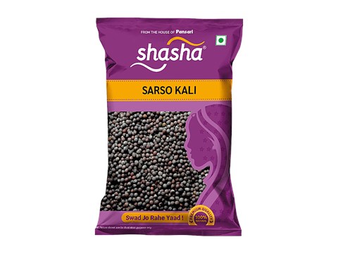 SHASHA Whole Sarson - Kaali/Black, Premium Quality, All Natural, 100 g