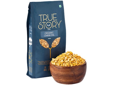 True Story Organic Chana Dal, 500 g