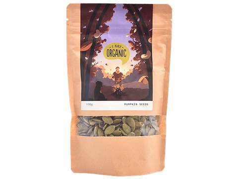 I Say Organic Pumpkin Seeds - High In Vitamins & Minerals, 100 g