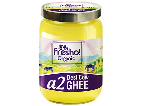 fresho! Organic A2 Desi Cow Ghee, Rich Aroma, Traditional Bilona Method, 100 g