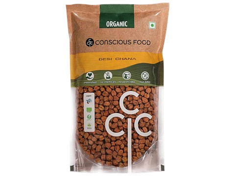 Conscious Food Bengal Gram/Desi Chana, 500 g