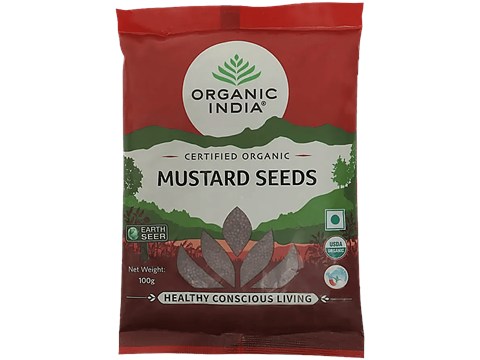 Organic India Mustard Seeds - Certified Organic, 100 g