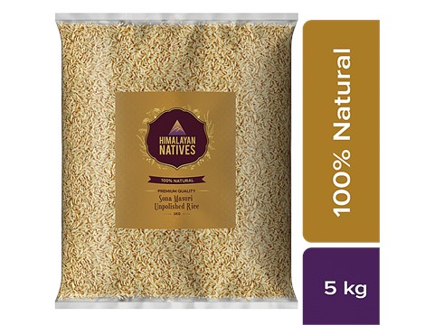 Himalayan Natives Sona Masuri - Unpolished Rice/Akki, 5 kg