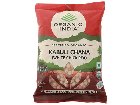 Organic India Kabuli Chana - White Chickpea, 500 g