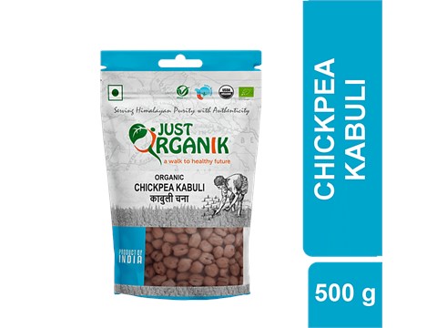 Just Organik Chickpea Kabuli, 500 g