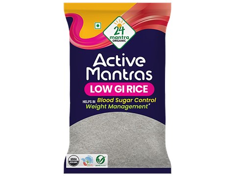 24 Mantra Organic Active Mantras Low GI rice, 1 kg