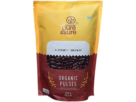 Phalada Pure & Sure Organic - Kidney Beans red, 500 g