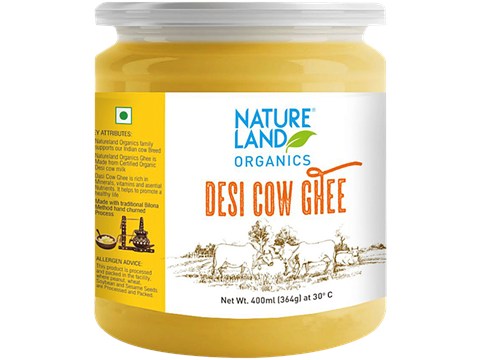Natureland Organics Premium Cow Ghee/Tuppa, 400 ml