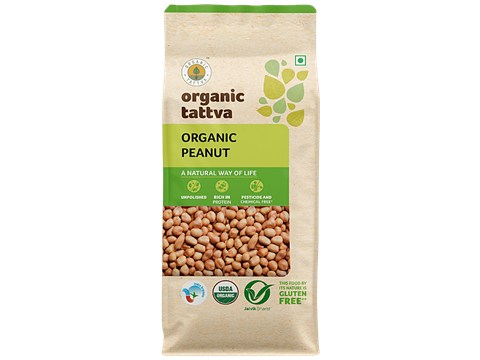 Organic Tattva Organic Groundnuts/Peanut, 500 g