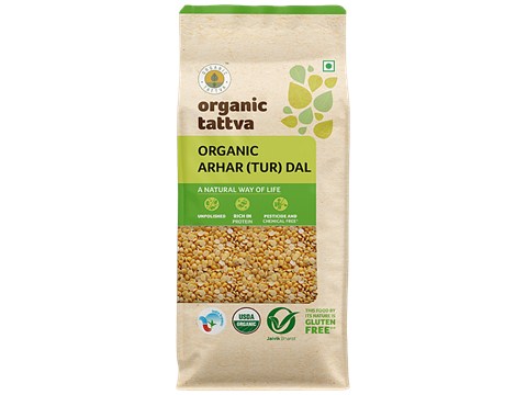 Organic Tattva Organic Arhar/Tur Dal, 1 kg