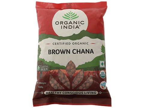 Organic India Brown Chana - Rich In Vitamins & Minerals, 500 g