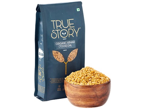 True Story Organic Arhar/Toor Dal, 500 g