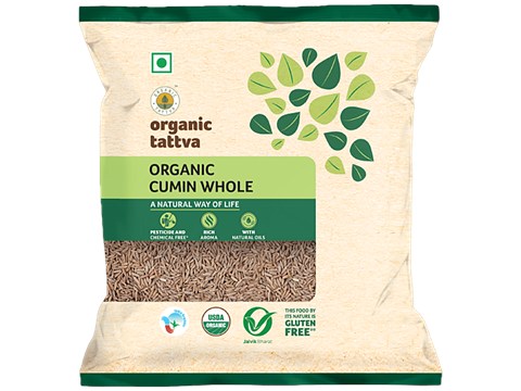 Organic Tattva Organic Cumin - Whole, 100 g