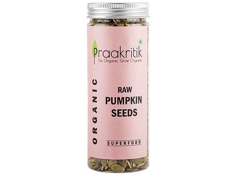 Praakritik Organic Raw Pumpkin Seeds - Superfood, 200 g