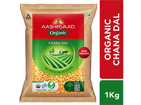 Aashirvaad Organic Chana Dal, 1 kg