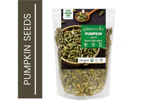 Greemunity Organic Pumpkin Seeds, 200 g